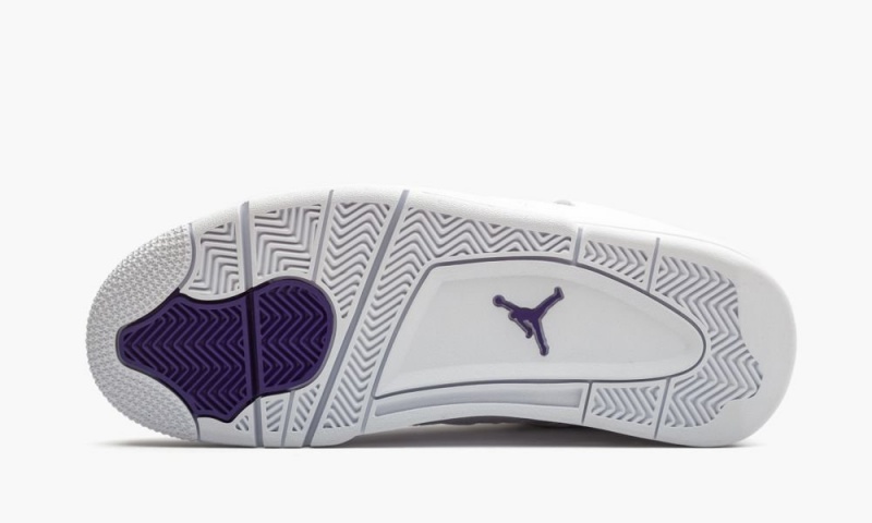 Nike Air Jordan 4 Retro 'Metallic Pack - Purple' Miesten Kengät Valkoinen Metal Hopea | 103PIFLYW