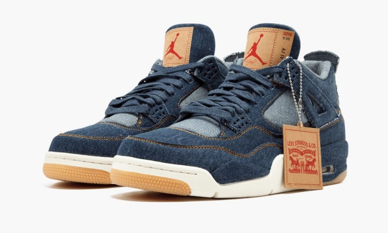 Nike Air Jordan 4 Retro NRG 'Levi's' Miesten Kengät Sininen Sininen Punainen | 412EQCDBF