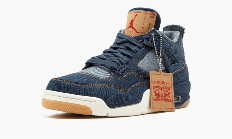 Nike Air Jordan 4 Retro NRG 'Levi's' Miesten Kengät Sininen Sininen Punainen | 412EQCDBF