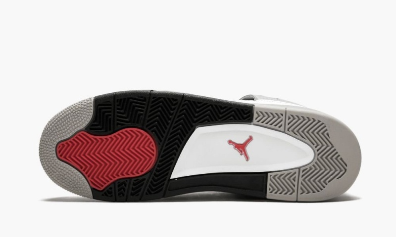 Nike Air Jordan 4 Retro OG BG Lasten Kengät Valkoinen Punainen Mustat Harmaat | 702ONAWHZ
