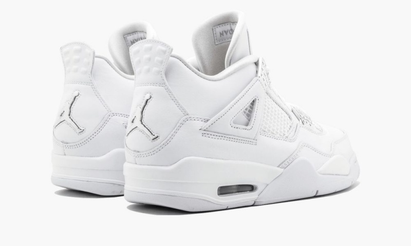 Nike Air Jordan 4 Retro 'Pure Money' Miesten Kengät Valkoinen Metal Hopea | 630SFPOYD