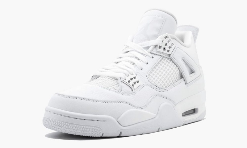 Nike Air Jordan 4 Retro 'Pure Money' Miesten Kengät Valkoinen Metal Hopea | 630SFPOYD