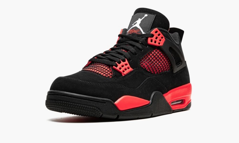 Nike Air Jordan 4 Retro 'Red Thunder' Miesten Kengät Mustat Valkoinen Punainen | 283VURCYL