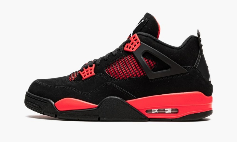 Nike Air Jordan 4 Retro \'Red Thunder\' Miesten Kengät Mustat Valkoinen Punainen | 283VURCYL