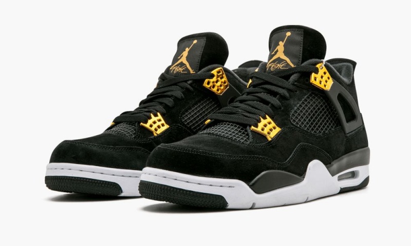 Nike Air Jordan 4 Retro 'Royalty' Miesten Kengät Mustat Metal Kultaiset Valkoinen | 385BGJRAP