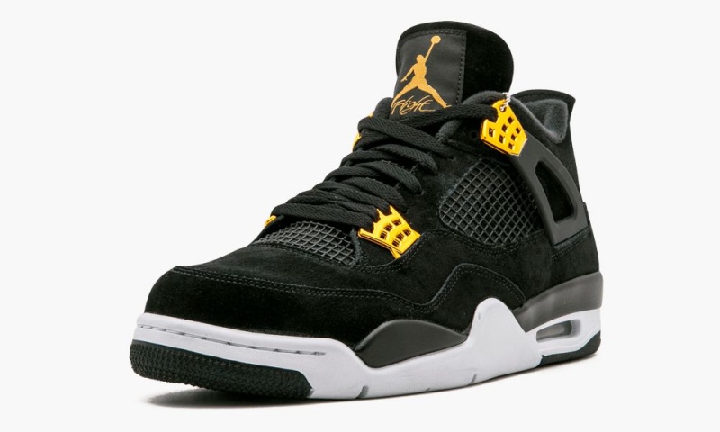 Nike Air Jordan 4 Retro 'Royalty' Miesten Kengät Mustat Metal Kultaiset Valkoinen | 385BGJRAP
