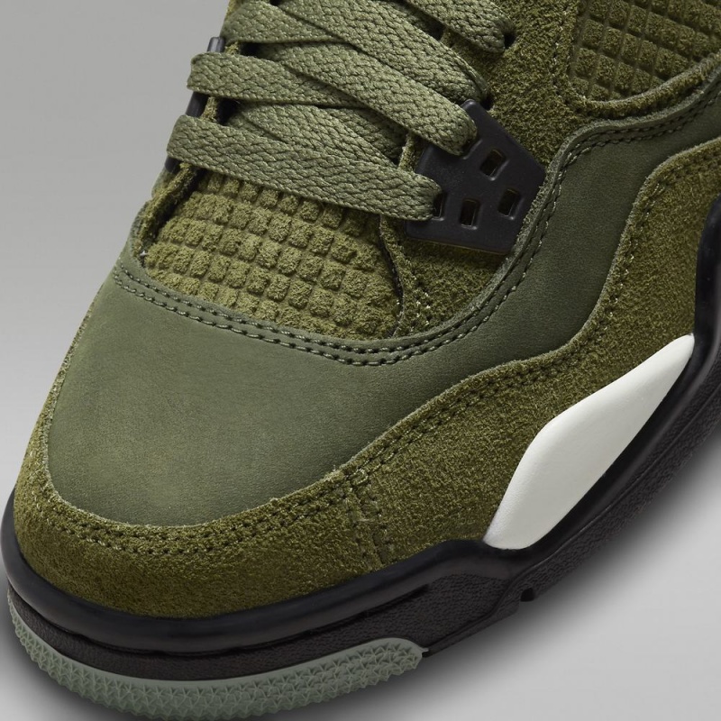 Nike Air Jordan 4 Retro SE Craft Lasten Kengät Oliivinvihreä Khaki Mustat Vaaleankeltainen | 890EUXMVK