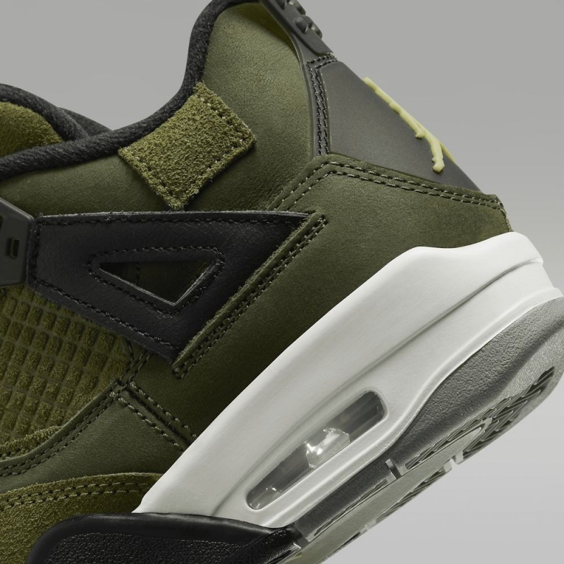 Nike Air Jordan 4 Retro SE Craft Lasten Kengät Oliivinvihreä Khaki Mustat Vaaleankeltainen | 890EUXMVK
