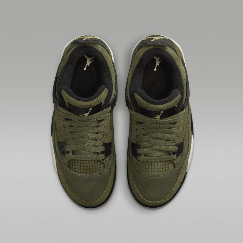 Nike Air Jordan 4 Retro SE Craft Lasten Kengät Oliivinvihreä Khaki Mustat Vaaleankeltainen | 890EUXMVK