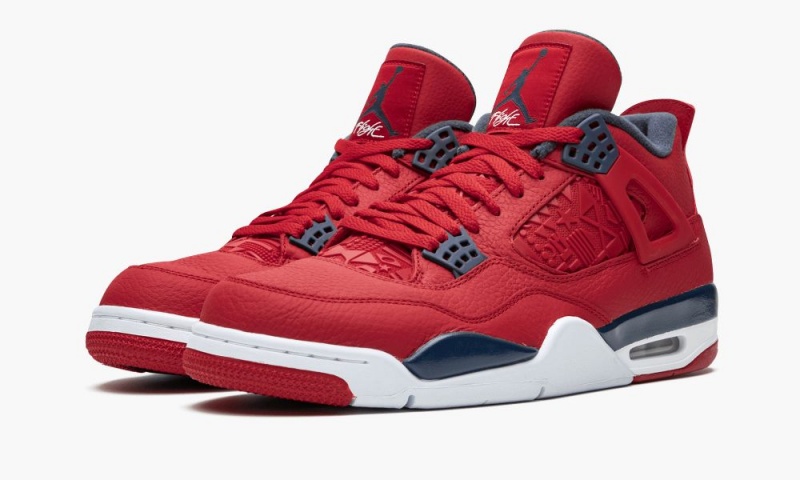 Nike Air Jordan 4 Retro SE 'FIBA' Miesten Kengät Punainen Obsidian Valkoinen Kultaiset | 942YZPAWU