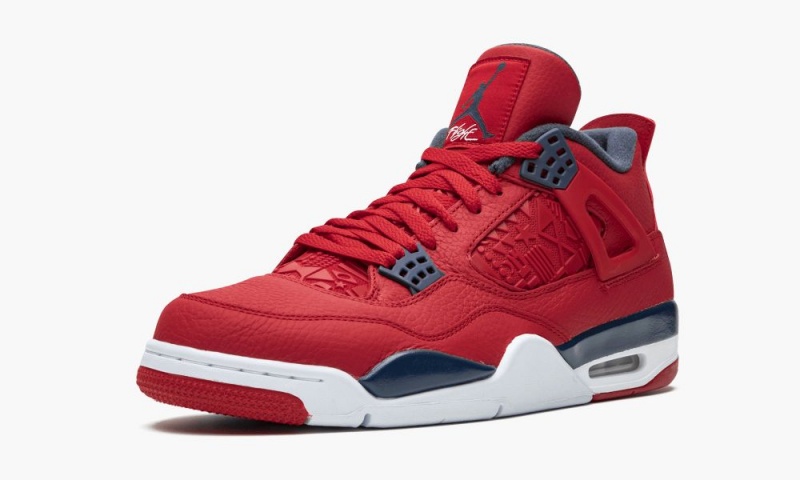 Nike Air Jordan 4 Retro SE 'FIBA' Miesten Kengät Punainen Obsidian Valkoinen Kultaiset | 942YZPAWU