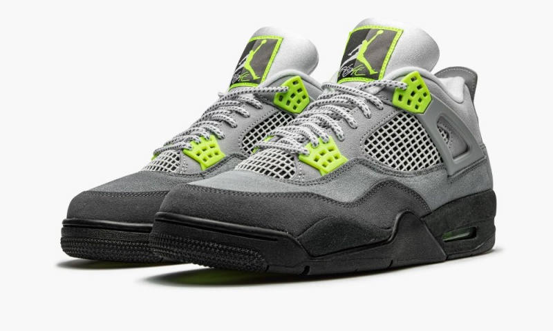 Nike Air Jordan 4 Retro SE 'Neon' Miesten Kengät Harmaat | 691LJOMSC