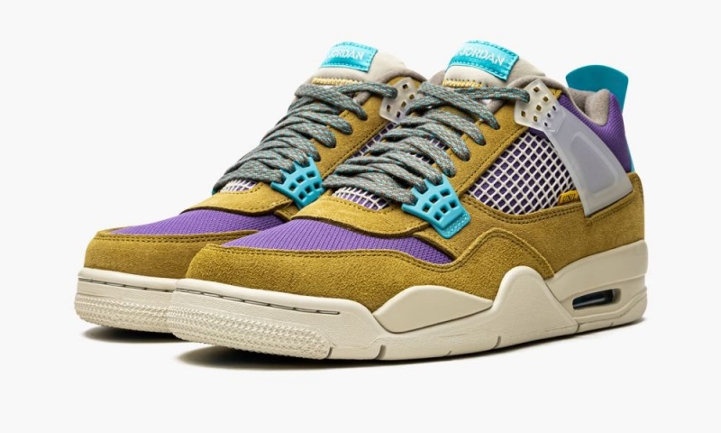 Nike Air Jordan 4 Retro SP 'Union 30th Anniversary - Desert Moss' Miesten Kengät Keltainen Turkoosi Sininen | 813OKSCJB
