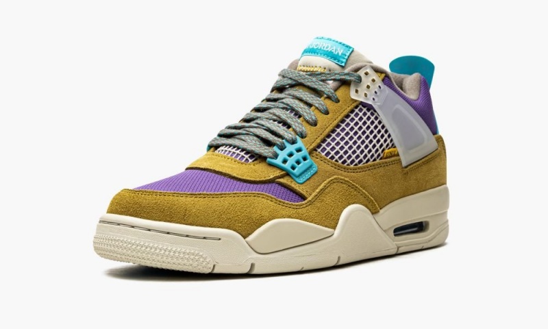 Nike Air Jordan 4 Retro SP 'Union 30th Anniversary - Desert Moss' Miesten Kengät Keltainen Turkoosi Sininen | 813OKSCJB