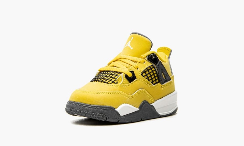Nike Air Jordan 4 Retro TD 'Lightning 2021' Lasten Kengät Keltainen Tummansininen Harmaat | 793NLSXVF