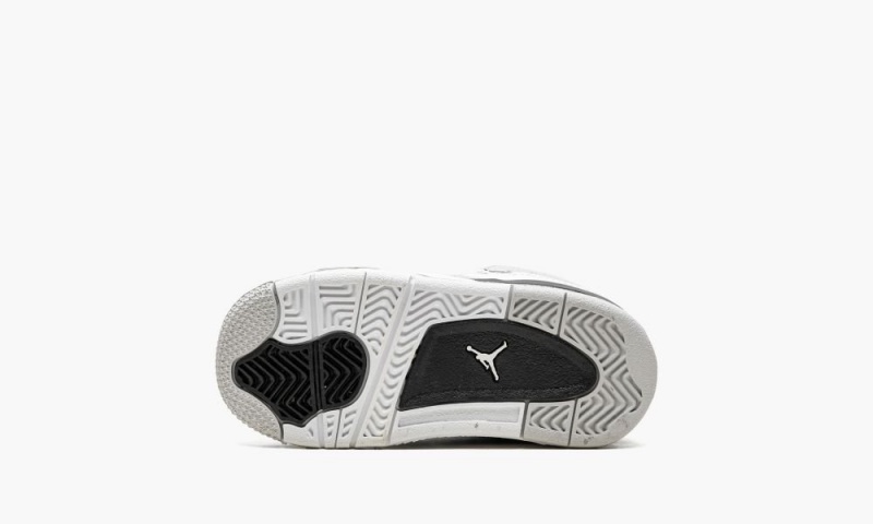 Nike Air Jordan 4 Retro TD 'Military Black' Lasten Kengät Valkoinen Mustat Harmaat | 530NIVGRC