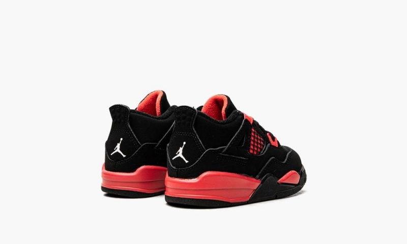 Nike Air Jordan 4 Retro TD 'Red Thunder' Lasten Kengät Mustat Valkoinen Punainen | 753DEXGVL