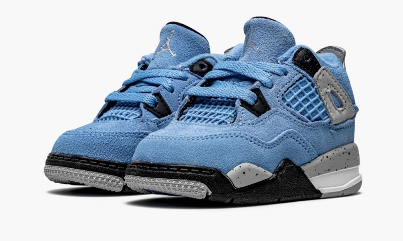 Nike Air Jordan 4 Retro TD 'University Blue' Lasten Kengät Sininen Mustat | 746QXARVZ