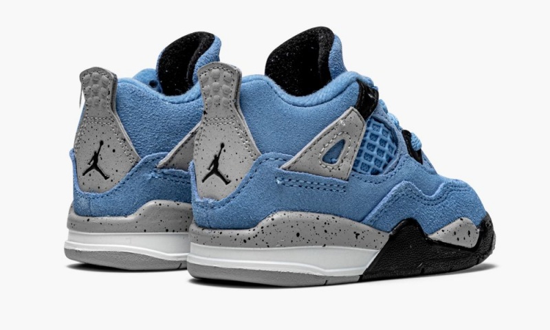 Nike Air Jordan 4 Retro TD 'University Blue' Lasten Kengät Sininen Mustat | 746QXARVZ