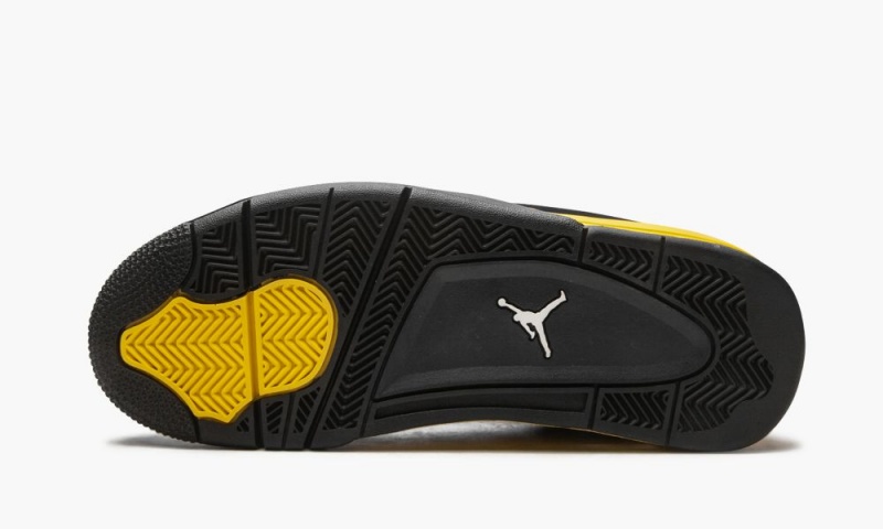 Nike Air Jordan 4 Retro 'Thunder' Miesten Kengät Mustat Valkoinen Keltainen | 573WDGHLP