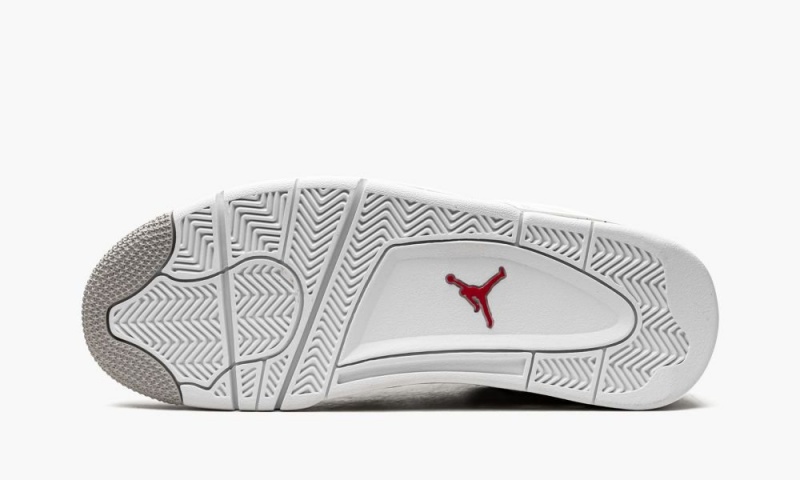 Nike Air Jordan 4 Retro 'White Oreo' Miesten Kengät Valkoinen Harmaat Mustat Punainen | 695GYSVJA