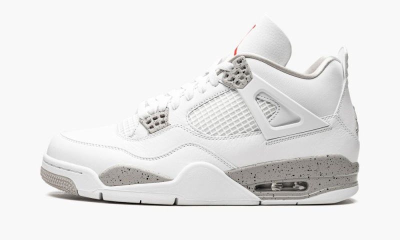 Nike Air Jordan 4 Retro \'White Oreo\' Miesten Kengät Valkoinen Harmaat Mustat Punainen | 695GYSVJA