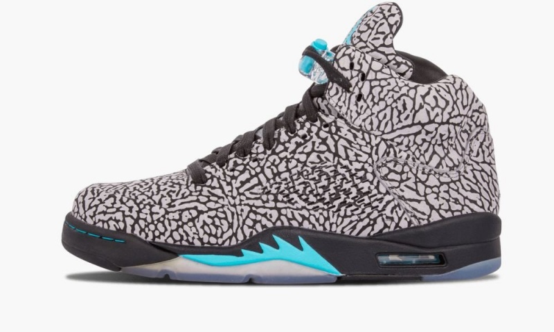 Nike Air Jordan 5 3Lab5 \'Elephant Print\' Miesten Kengät Harmaat Sininen Mustat | 486HVWYSJ