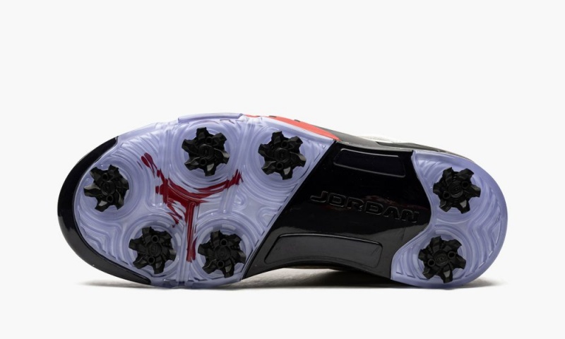 Nike Air Jordan 5 Low Golf 'Fire Red - Silver Tongue' Miesten Kengät Valkoinen Punainen Mustat | 576GZABSE