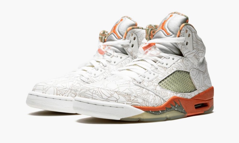 Nike Air Jordan 5 RA 'Laser' Miesten Kengät Valkoinen Oliivinvihreä | 403XBYUNH