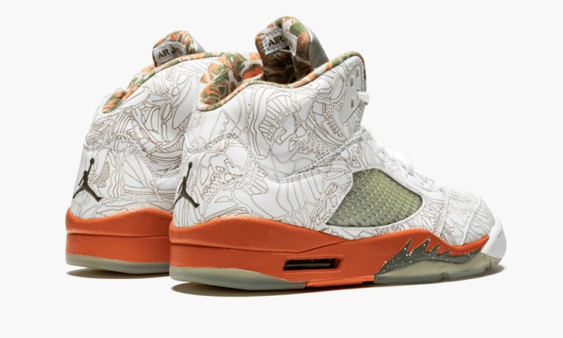 Nike Air Jordan 5 RA 'Laser' Miesten Kengät Valkoinen Oliivinvihreä | 403XBYUNH