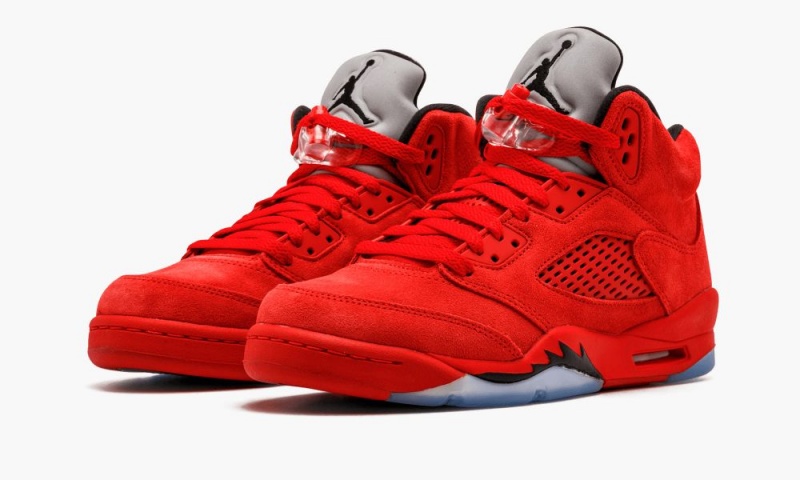 Nike Air Jordan 5 Retro BG 'Red Mokka' Lasten Kengät Punainen Mustat | 714KERABW