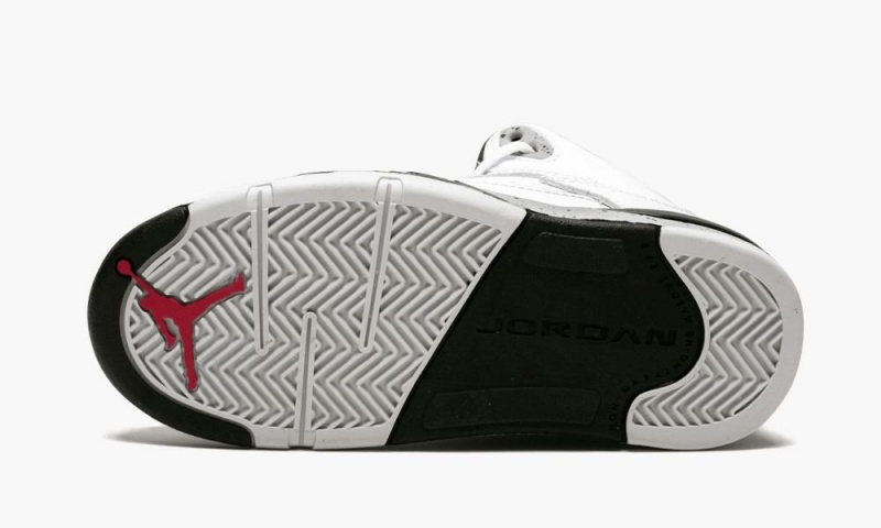 Nike Air Jordan 5 Retro BP 'White Cement' Lasten Kengät Valkoinen Punainen Mustat | 498REUDYT