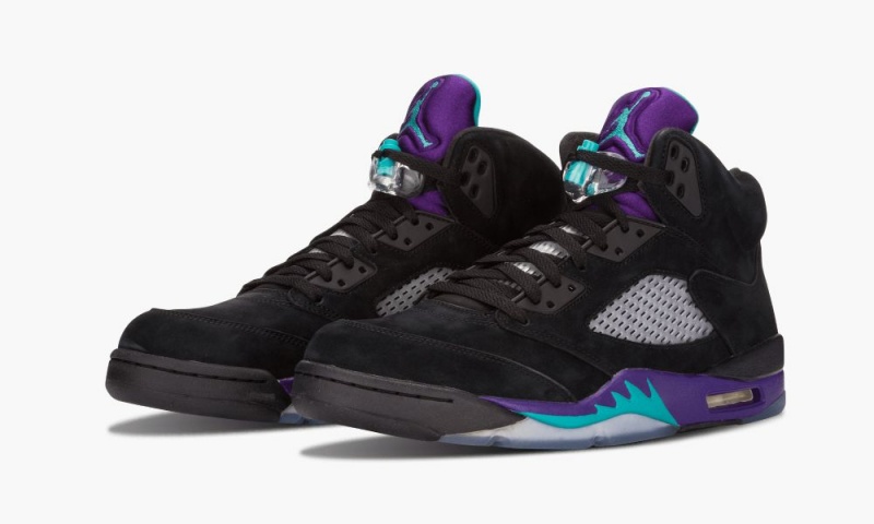Nike Air Jordan 5 Retro 'Black Grape' Miesten Kengät Mustat Turkoosi Violetit | 863QYIPNR
