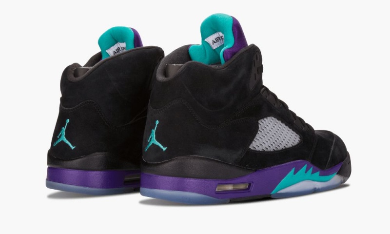 Nike Air Jordan 5 Retro 'Black Grape' Miesten Kengät Mustat Turkoosi Violetit | 863QYIPNR