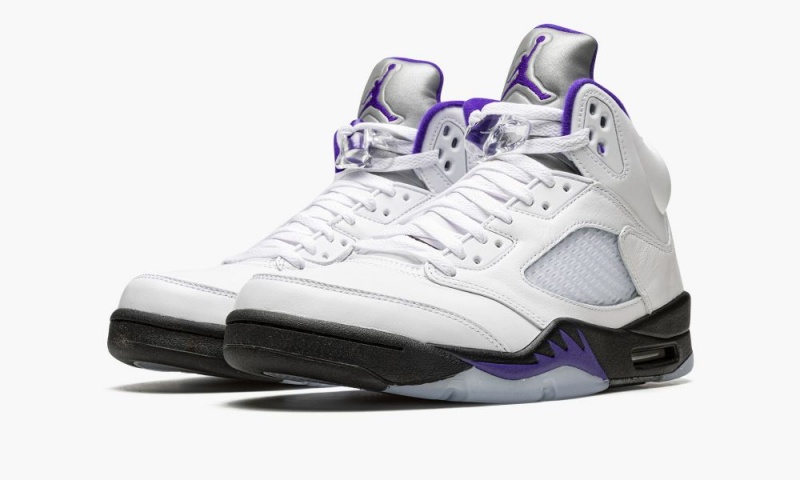 Nike Air Jordan 5 Retro 'Concord' Miesten Kengät Valkoinen Mustat | 318CSAINP