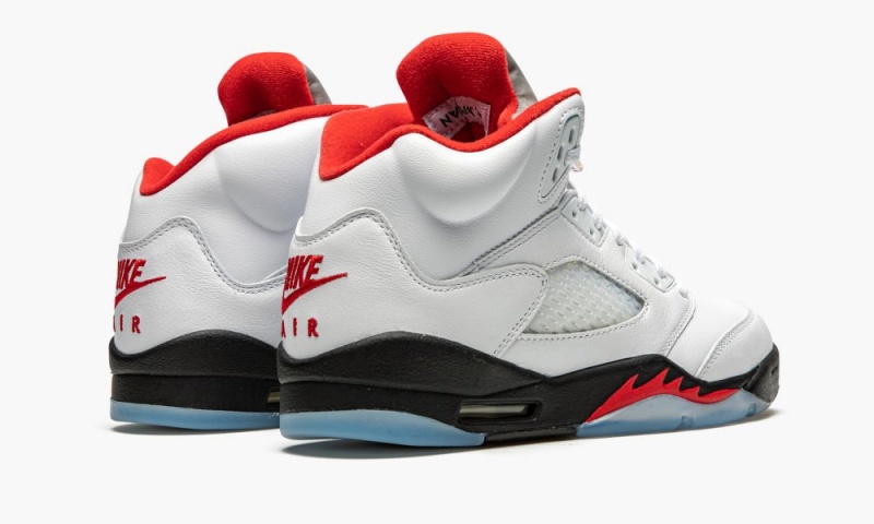 Nike Air Jordan 5 Retro GS 'Fire Red Silver Tongue' Lasten Kengät Punainen Valkoinen | 908UZGXEK
