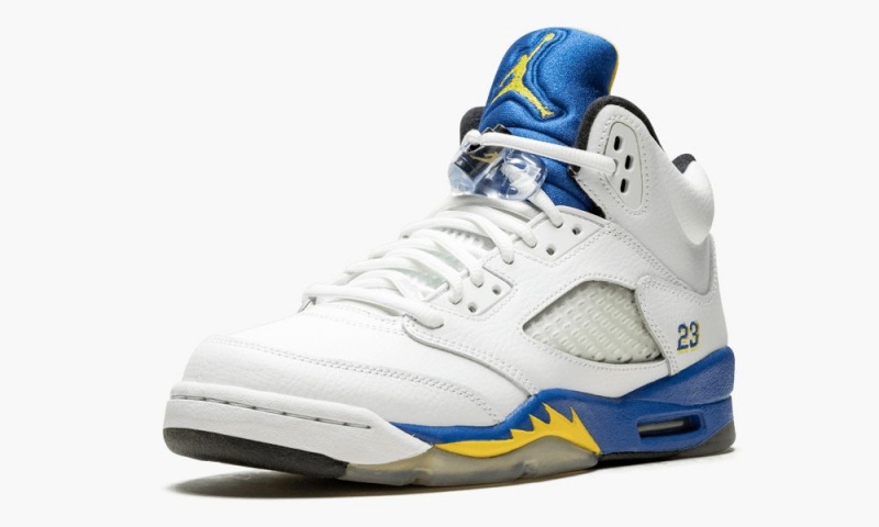 Nike Air Jordan 5 Retro (GS) 'Laney' Lasten Kengät Valkoinen | 896YDVBHE
