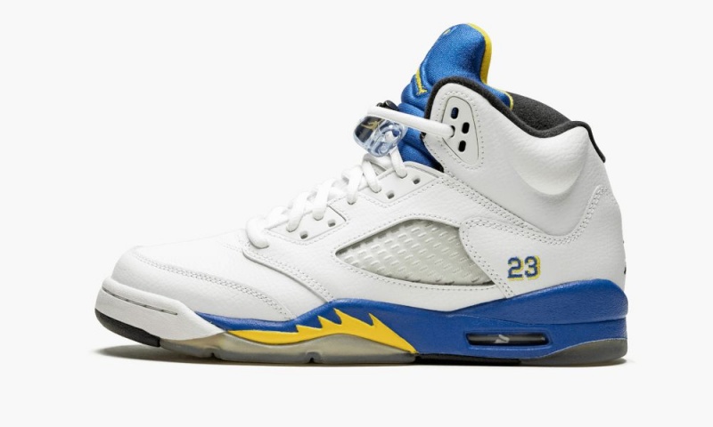 Nike Air Jordan 5 Retro (GS) \'Laney\' Lasten Kengät Valkoinen | 896YDVBHE