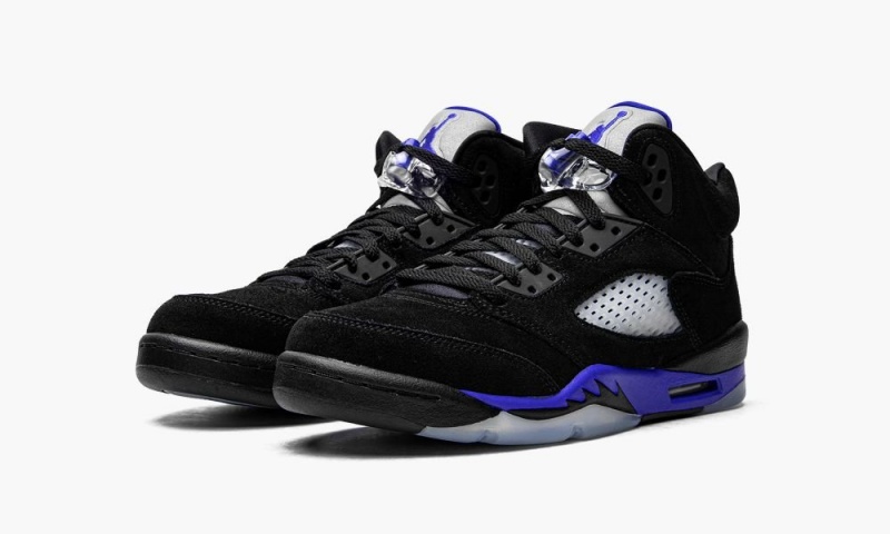 Nike Air Jordan 5 Retro GS 'Racer Blue' Lasten Kengät Mustat Sininen | 860QFXZWU