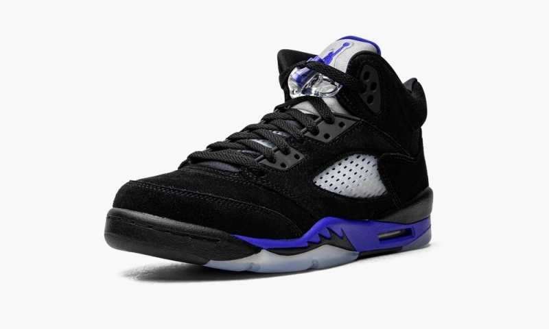 Nike Air Jordan 5 Retro GS 'Racer Blue' Lasten Kengät Mustat Sininen | 860QFXZWU