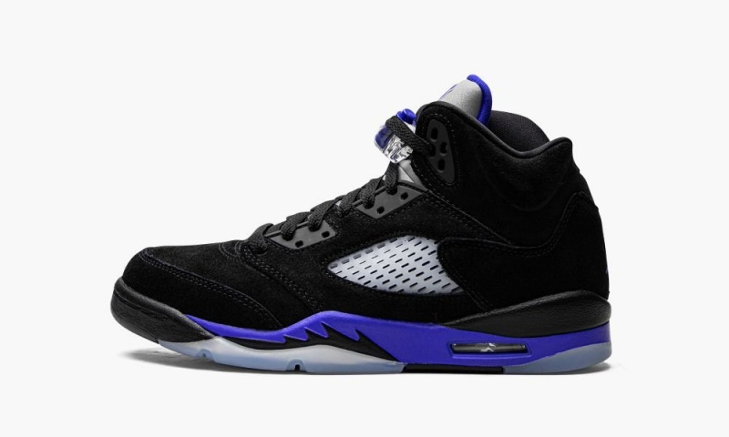 Nike Air Jordan 5 Retro GS \'Racer Blue\' Lasten Kengät Mustat Sininen | 860QFXZWU