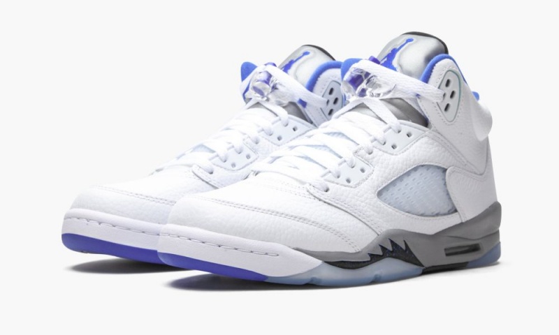 Nike Air Jordan 5 Retro GS 'Stealth 2.0' Lasten Kengät Valkoinen Kuninkaallinen Sininen | 482MPYXUF