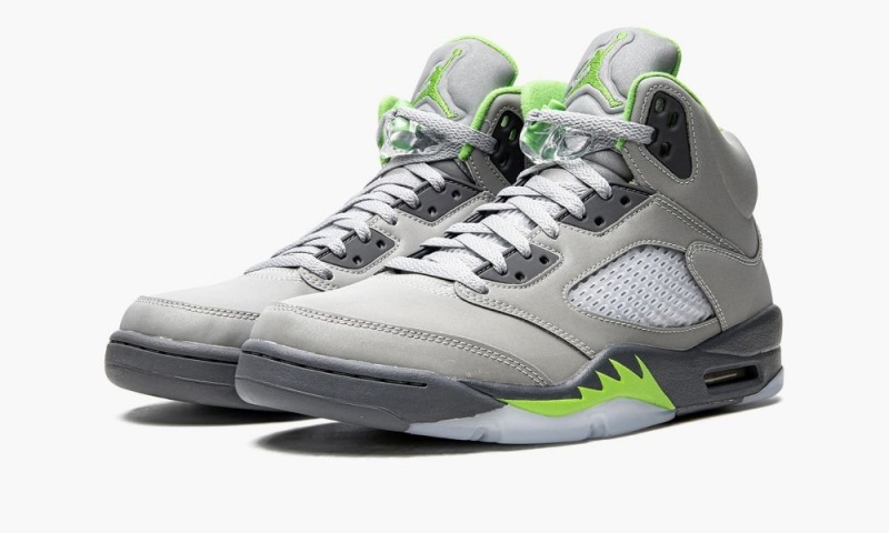 Nike Air Jordan 5 Retro 'Green Bean 2022' Miesten Kengät Hopea Vihreä Harmaat | 427YRBCSJ