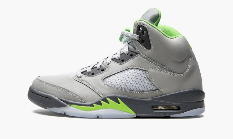 Nike Air Jordan 5 Retro \'Green Bean 2022\' Miesten Kengät Hopea Vihreä Harmaat | 427YRBCSJ