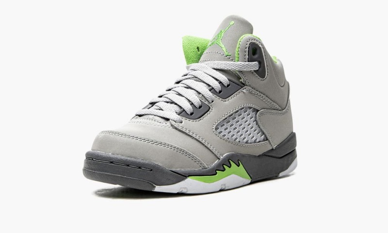Nike Air Jordan 5 Retro PS 'Green Bean' Lasten Kengät Vihreä Harmaat | 421CMAGIW