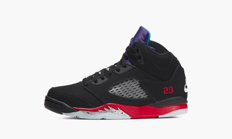 Nike Air Jordan 5 Retro PS 'Top 3' Lasten Kengät Mustat Punainen Violetit | 594FVBOAR