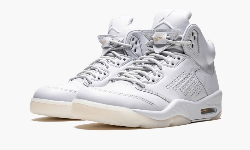 Nike Air Jordan 5 Retro Prem 'Pure Platinum' Miesten Kengät Harmaat Platina | 241JLGBIN