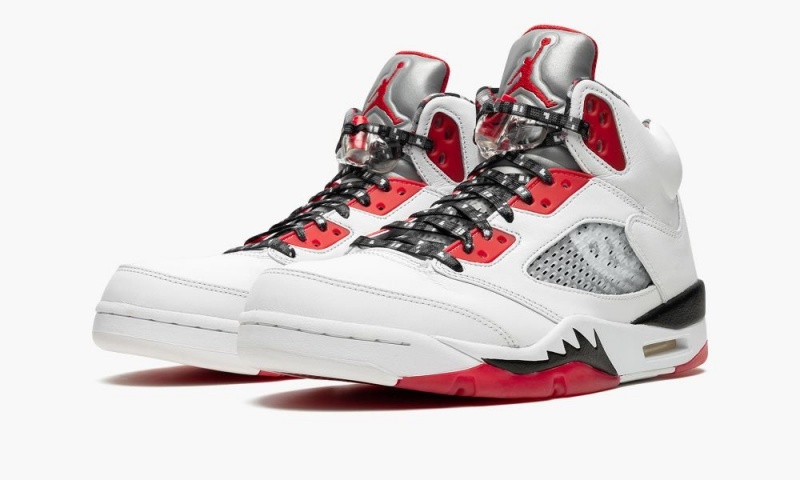 Nike Air Jordan 5 Retro Q54 'Quai 54 -2021' Miesten Kengät Valkoinen Mustat Punainen | 497SQIREY