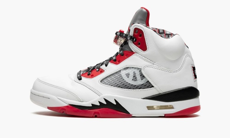 Nike Air Jordan 5 Retro Q54 \'Quai 54 -2021\' Miesten Kengät Valkoinen Mustat Punainen | 497SQIREY