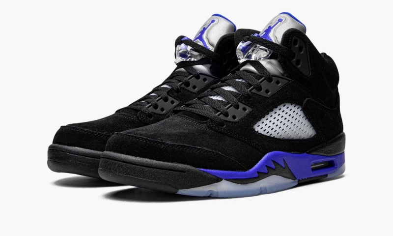 Nike Air Jordan 5 Retro 'Racer Blue' Miesten Kengät Mustat Sininen | 165ZYVOWD